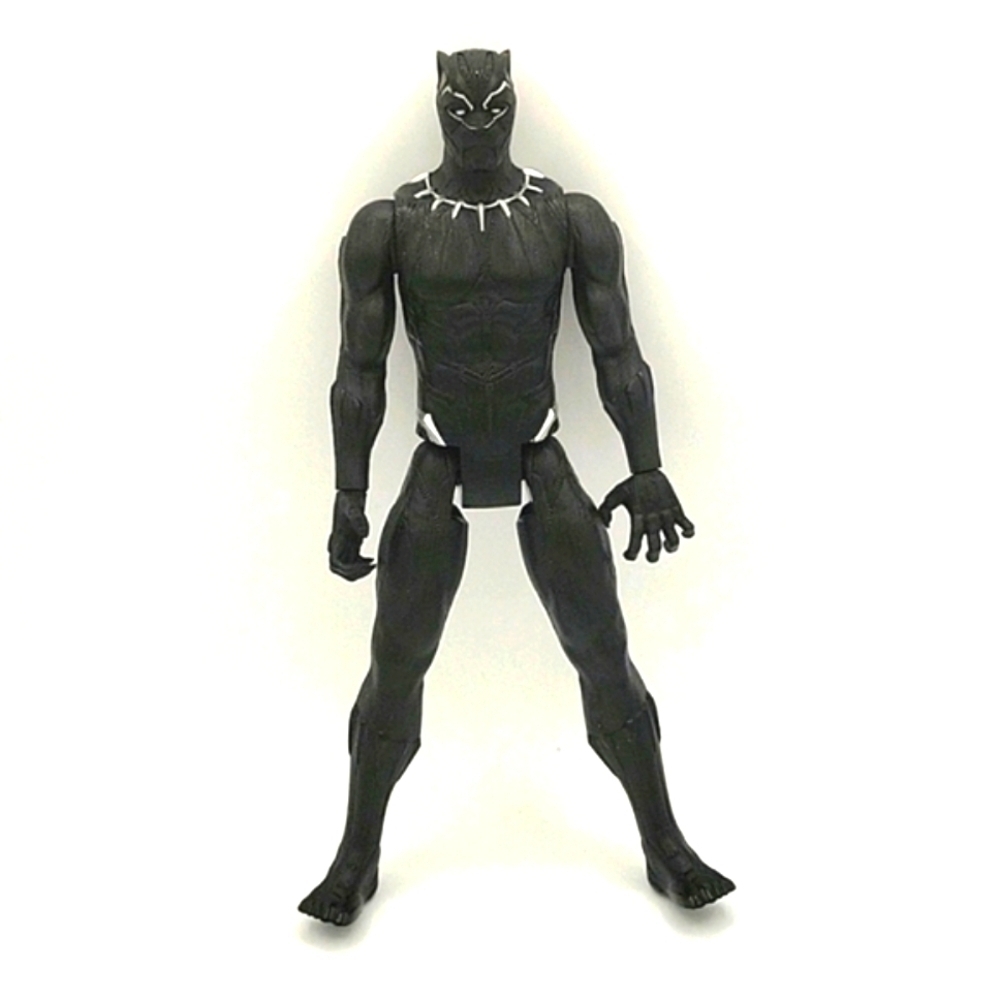 Marvel Avengers Black Panther 12” Action Figure Hasbro Black Silver
